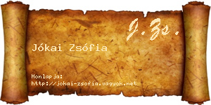 Jókai Zsófia névjegykártya